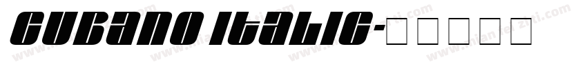 Cubano Italic字体转换